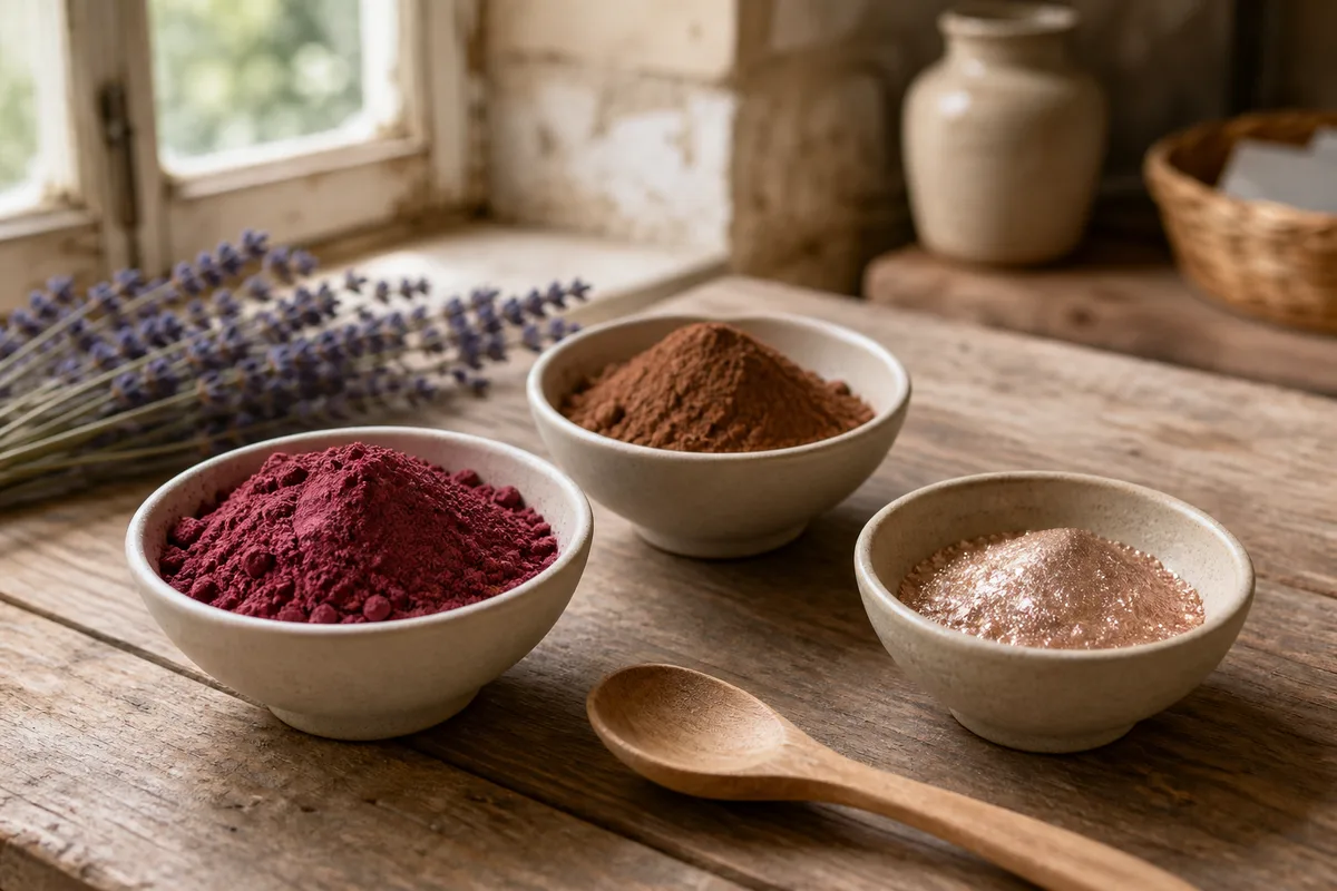 Poudres naturelles pour colorer un baume à lèvres maison