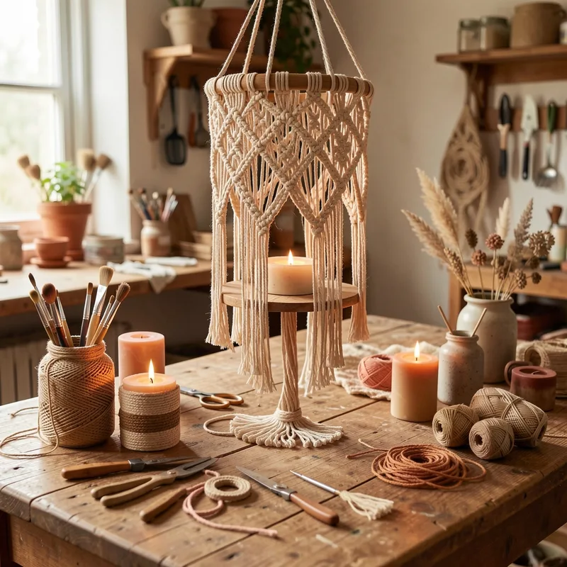 Réaliser une suspension en macramé